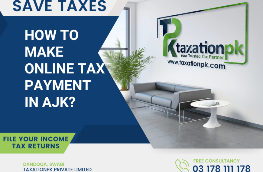 How to make Online Tax Payments in AJK?