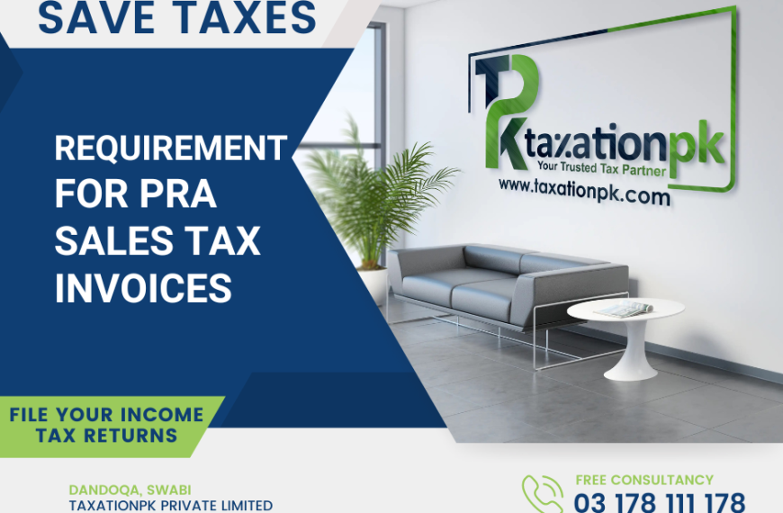 Requirements for PRA Sales Tax Invoices