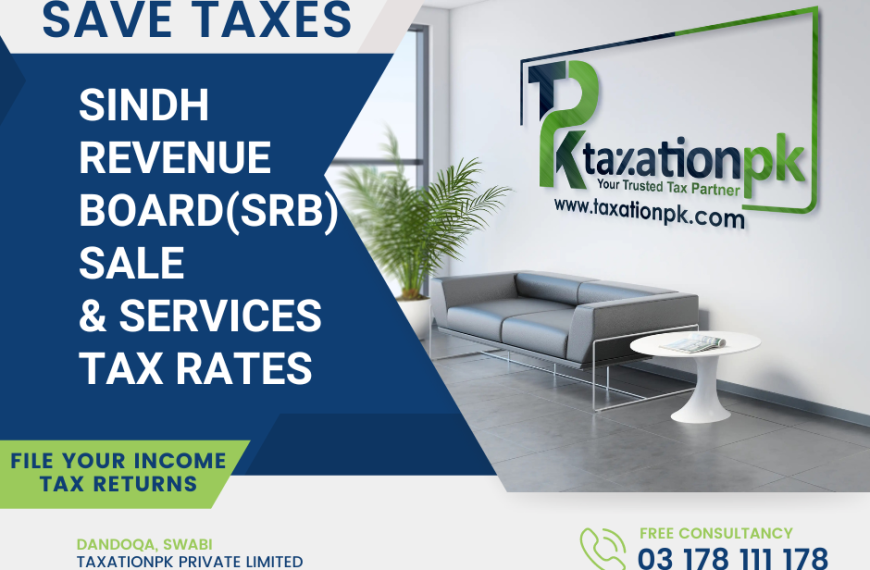 Sindh Sales and Services Tax Rates