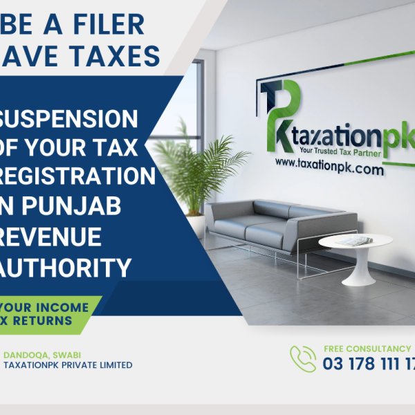 Understanding Suspension of Your Tax Registration in Punjab Revenue Authority